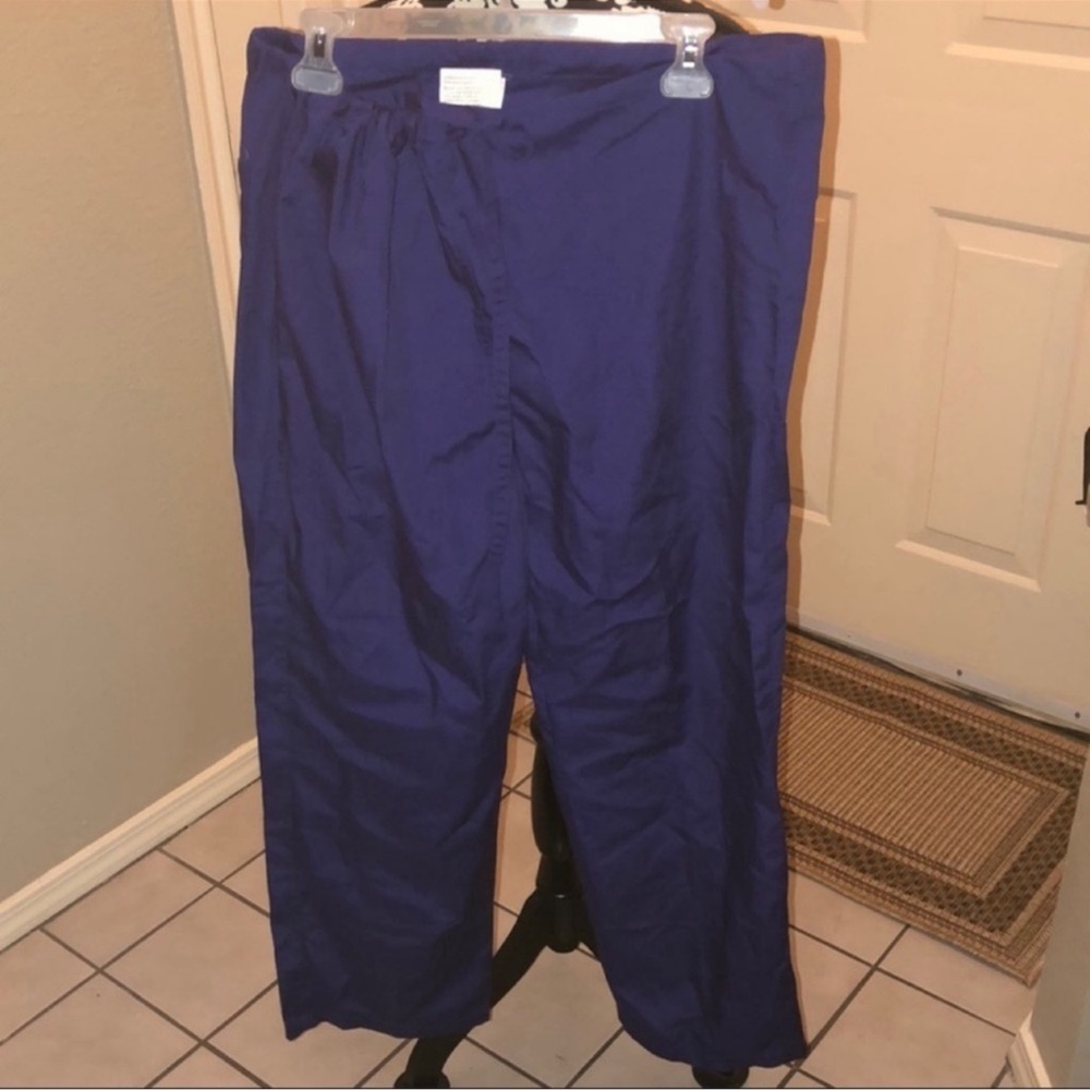 Purple scrub pants
